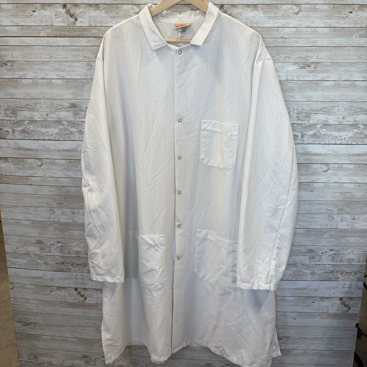 Red Kap KK18 ESD Anti Static Tech Lab Coat White XXL Regular Carbon Nylon