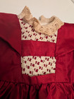 SILK Burgundy Baby Doll Dress Vintage 14" Length Never Used — photo 4