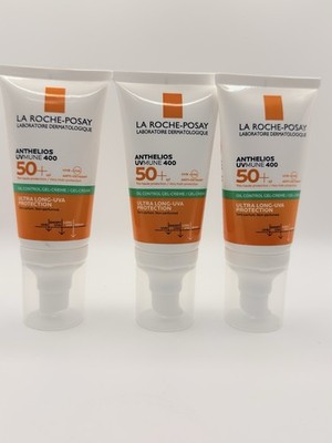 la roche posay anthelios uvmune 400 oil control gel cream 50+ spf 50 /3 bottles