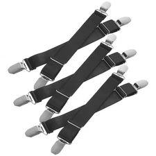  6 Pcs Bed Sheet Holders Straps Pant Leg Clamps Clips for Motorcycles