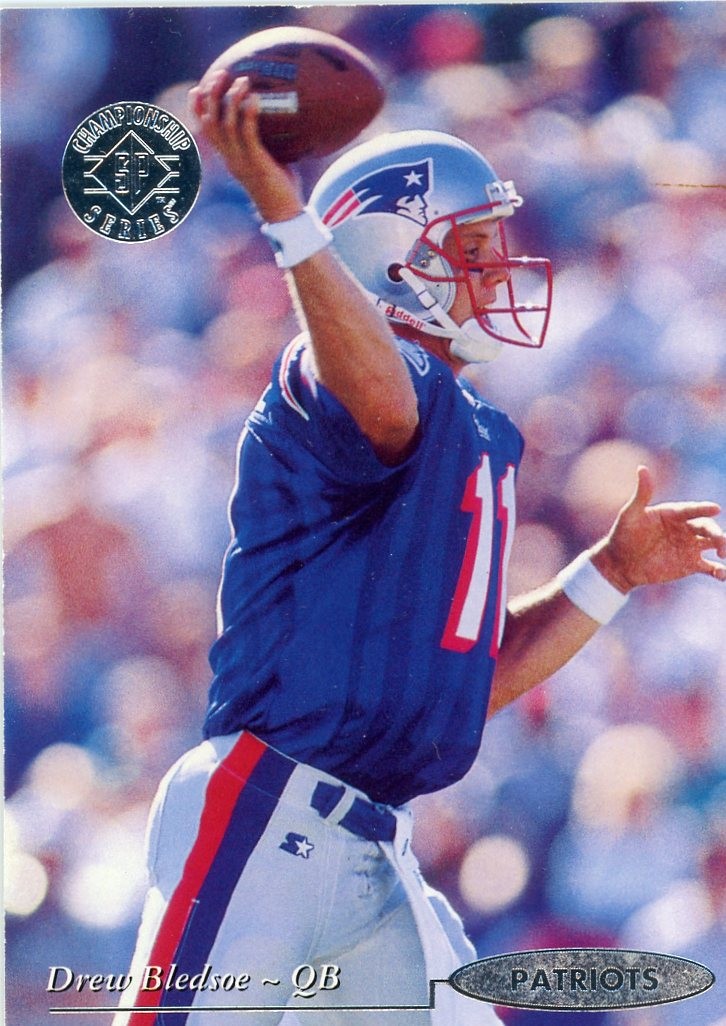 1995 SP Championship #153 Drew Bledsoe Die Cuts New England Patriots