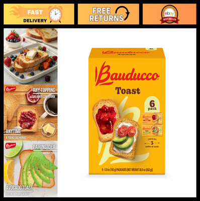Delicious Light & Crispy Toasted Bread - Original & Whole Wheat - Ready-to-Eat B