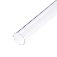 Clear Rigid PVC Pipe 29/32" 23mm ID x 1" 25mm x 2ft, 0.04" Tubing