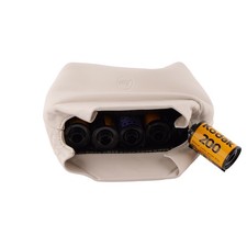Leica Softpouch in pelle bianca per pellicola 14078