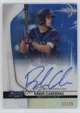 2020 Bowman Sterling Prospect Blue Refractor 17/25 Ruben Cardenas Auto w5p