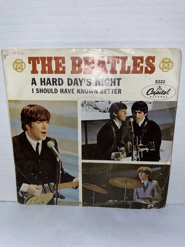The Beatles 7'' 45 -- A Hard Day's Night / I Should Have Known Better NO VINYL.