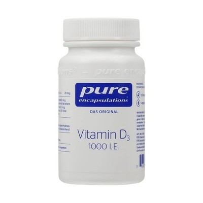 PURE ENCAPSULATIONS Vitamin D3 1000 I.E. Kapseln, 60 St PZN 05495644