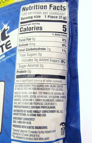 Orbit White Peppermint Gum ~ Wrigley's ~ 120 pieces ~ 8.5oz bag - 第 4/5 張圖片