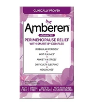 Amberen Menopause Relief Promotes Hormonal Balance Capsule - 60 Count EXP 06/26