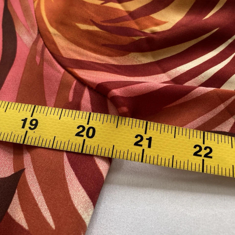 Túnica TravelSmith feminina laranja tropical tamanho M branca lótus vibrações artística boho - Imagem 4 de 4