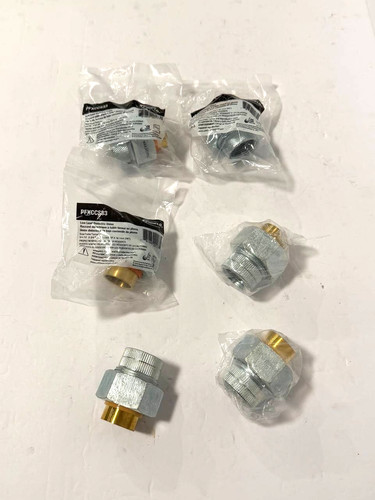 6 Pcs DIELECTRIC 3/4" x 3/4" Low Lead Union Fittings