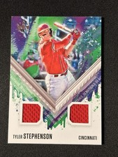 2021 Diamond Kings Materials Dual Jersey Relic Tyler Stephenson #DKM-TY [Reds]