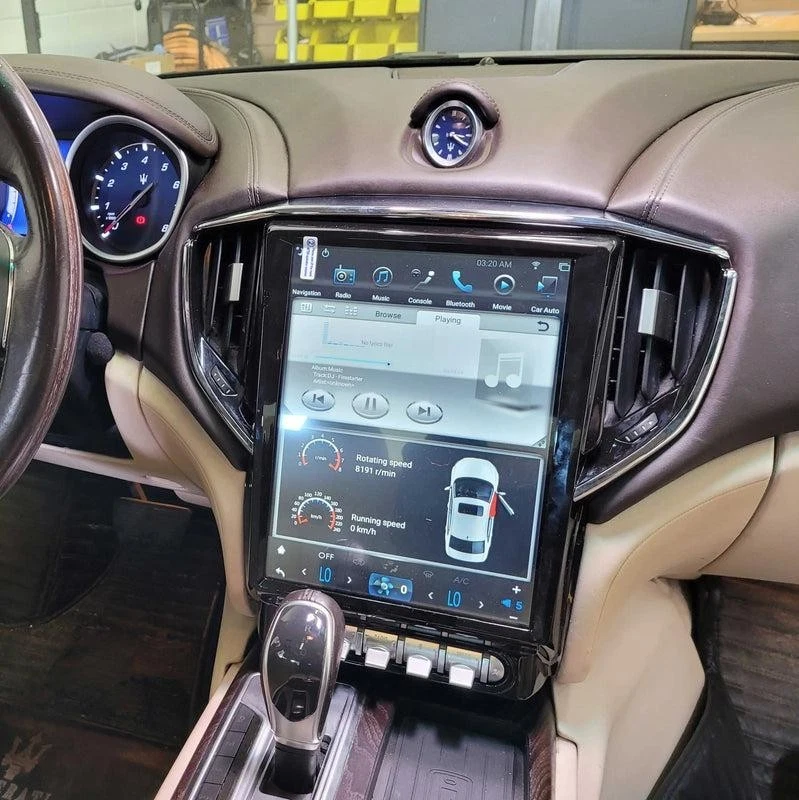 12.1" Android Navigation Car Gps Stereo Tesla Style For Maserati Ghibli 2014~19 Foto 4 de 4