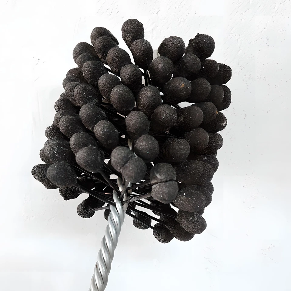 Cepillo afilador cilindro motor flexible 4-1/8 pulgadas diámetro 240 grano carburo de silicio EE. UU. Foto 3 de 4