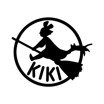 Kiki's Delivery Service Kiki Logo Vinyl Decal Art for Cars