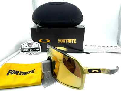 OAKLEY SUTRO FORTNITE MIDAS PRIZM 24K GOLD BLACK SUNGLASSES OO9406