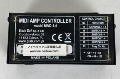 G-LAB MAC-4.4 MIDIアンプコントローラー G-LAB MAC-4.4 MIDI Amp Controller | eBay