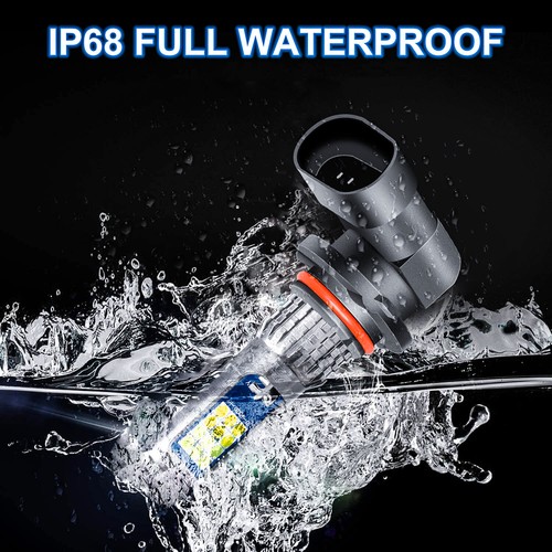 LED Headlight Bulbs 3030 9005 HB3 High Beam White Yellow Switchback 1Pair Bright - Foto 7 di 13