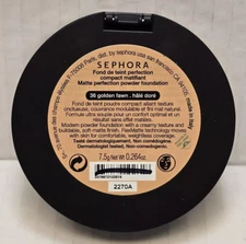 Sephora Matte Perfection Powder Foundation ~ 36 Golden Fawn ~ Full Size ~ SEALED