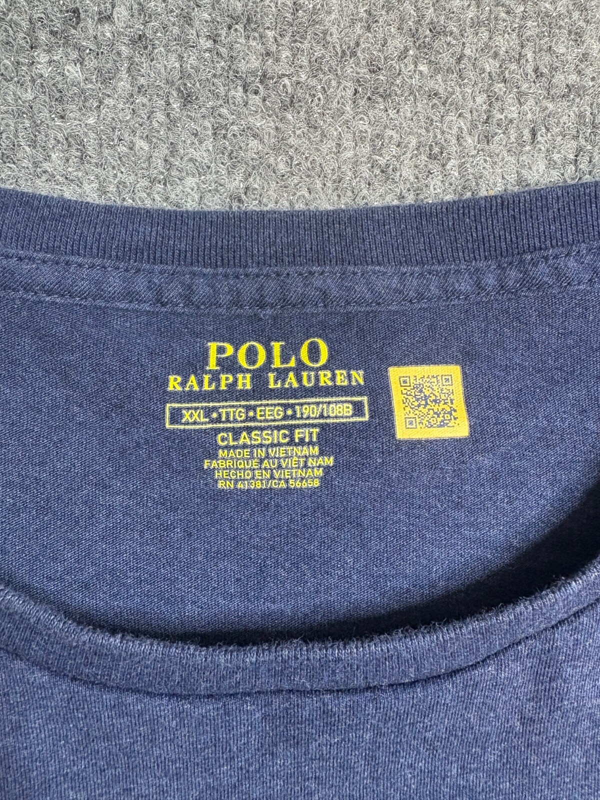 Polo Ralph Lauren t shirt uomo XXL blu rosso pony casual manica lunga basic