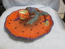 Fitz & Floyd Witch Hazel Chip And Dip New In Box See Description 