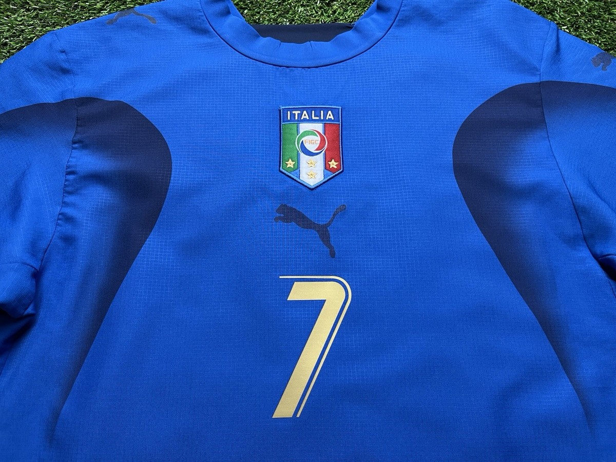 2006 Italy Del Piero Jersey Shirt Kit Blue Home Puma Small S