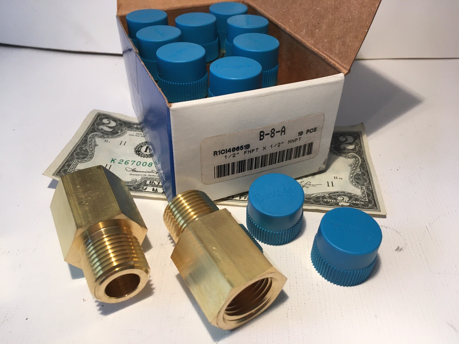 SWAGELOK / CAJON BRASS PIPE FITTING, ADAPTER 1/2" FNPT X 1/2" MNPT eBay