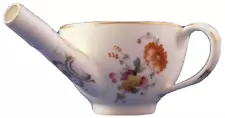 Antique 19thC English Porcelain Floral Invalid Infant Feeder England Coalport