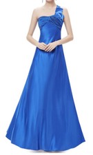 ever pretty royal blue satin dress size 14