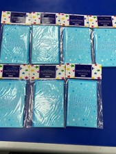 Happy birthday Boys Blue Theme Party 7 X 8 Pack Invitations