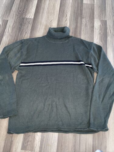 Vintage Y2K Sideout Turtle Neck Sweater Grey Mediu