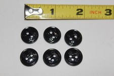 Boy Scouts of America Official Boy Scout Uniform Buttons BLACK  Lot of Six