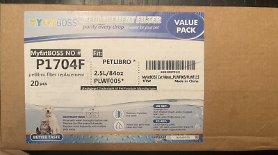 MYFATBOSS Replacement Filter P1704F / Fit: PETLIBRO PLWF005/ 20 Pieces