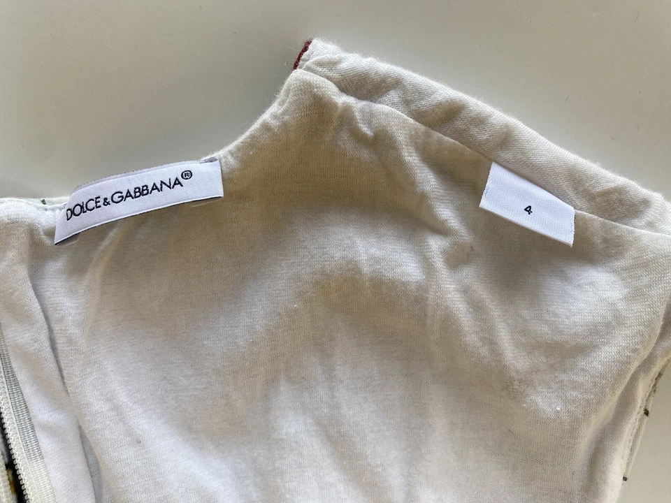 正品 Dolce & Gabbana D&G 年轻女孩派对礼服(4 码)- 几乎未穿 — 第 2/4 张图片