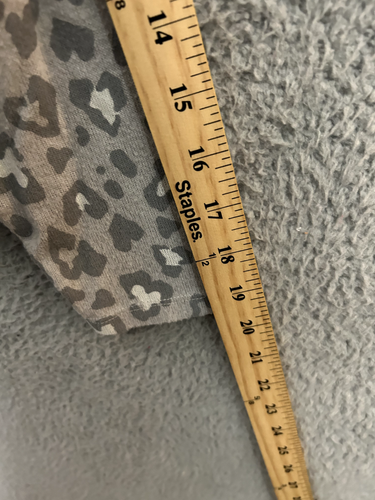 Lucky Brand Shirt Womens 1X Gray Animal Print V Neck Viscose Stretch Top Ladies - Picture 10 of 10