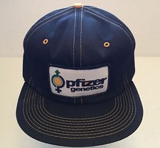 HTF Vintage NOS Pfizer Genetics Sewn Patch Snapback Made In USA K-Brand Flaking