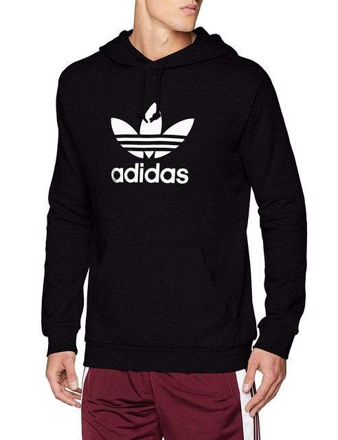 Adidas Originals Men's Trefoil Full Zip Hoodie - Black | Catch.co.nz
