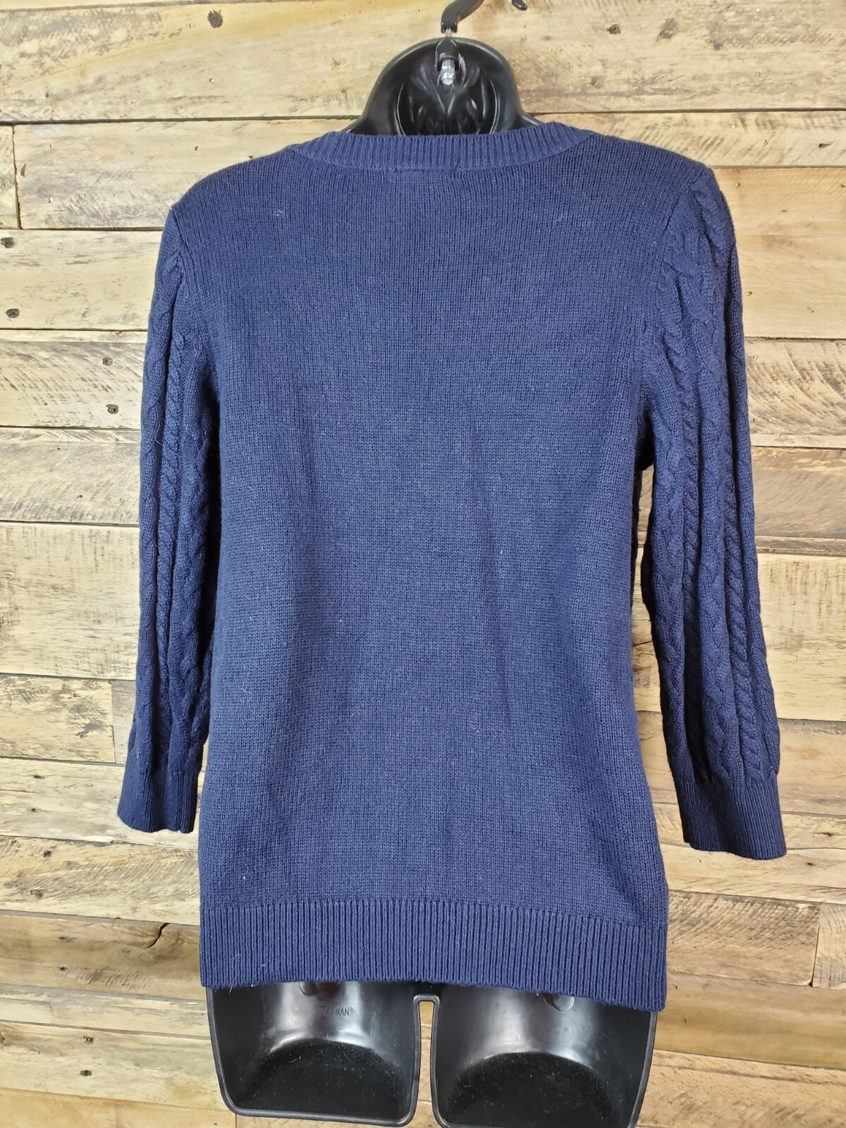 H&M Pullover Sweater Basic Blue Small Chest 35" L… - image 5