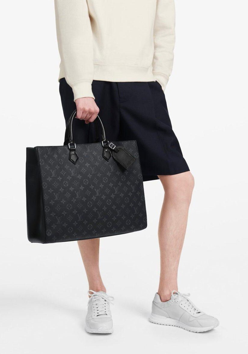 LOUIS VUITTON Monogram Exclipse Canvas Double Flat Messenger Tote 