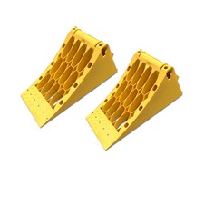 2 x Unterlegkeil LKW 5000kg, 5To Hemmschuh DIN 76051-E46 mit Gleitschutzschiene