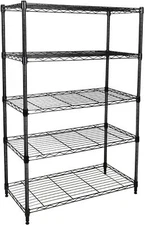 5 Shelf Steel Storage Shelving Rack Heavy Duty 1520lb Capacity 29.92"x14"x61"