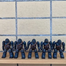 LOT OF 5PCS 2 INCH Halo Mega Bloks Covenant Brute Figure Mini Figure toys
