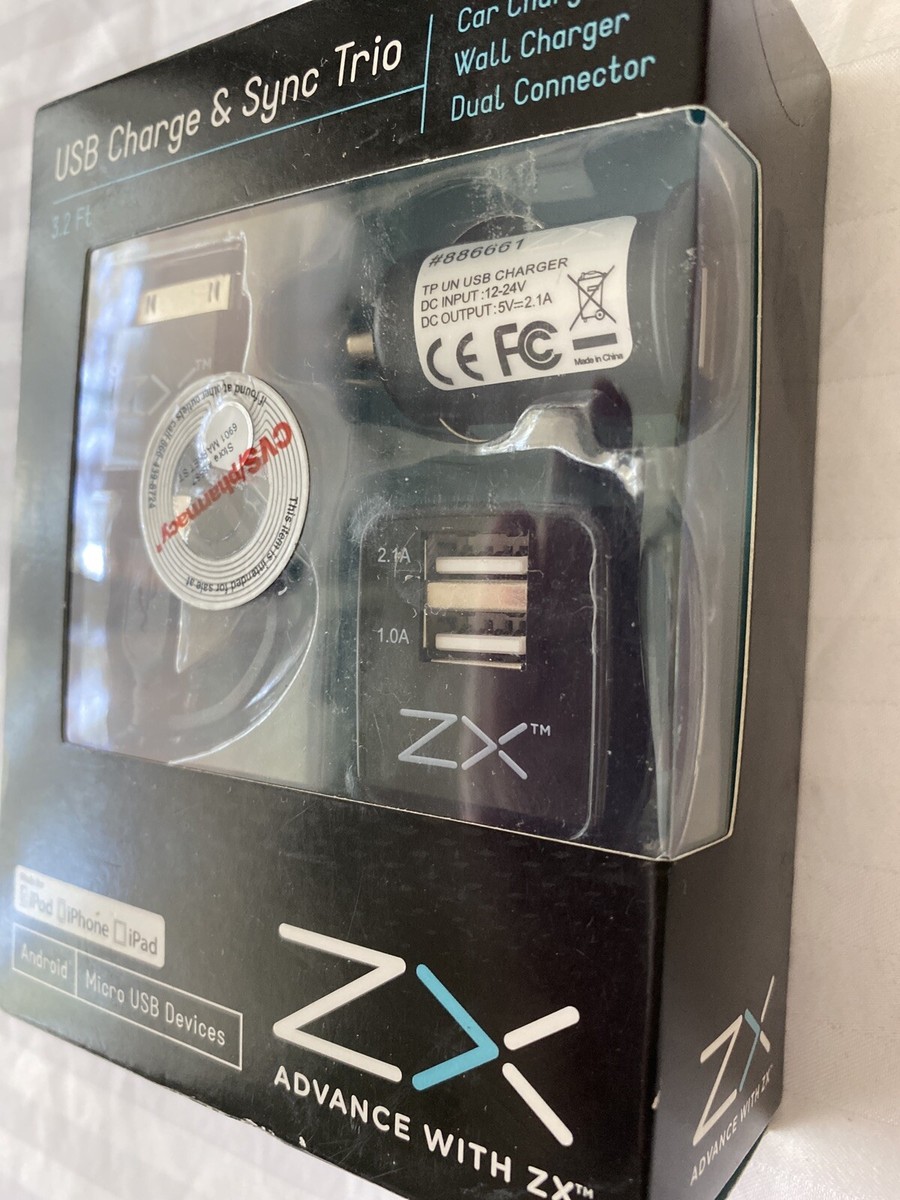 ZX USB Charge & Sync Trio 3.2 Ft. for sale online | eBay