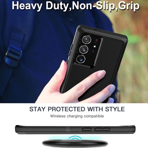 Coque téléphone pour Samsung Galaxy S23 Ultra/S23 FE/S22 S21 S20 + écran en verre - Photo 11 sur 60