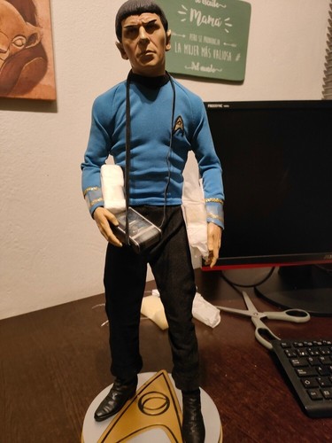 Figura Spock (Star Trek) de Sideshow, escala 1/4, gran tamaño 45 cm, muy raro - Imagen 5 de 11