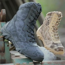 7-12 Taglio Alto Militare Stivale Mimetico Scarpe Outdoor Campeggio Escursioni