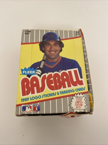 1989 Fleer Baseball Wax Box 36 Packs Ken Griffey Jr RC Rookie Billy Ripken FF ?