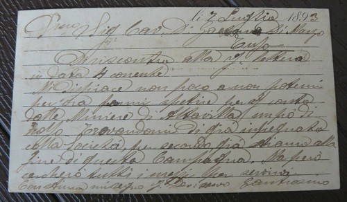 NOLA (NA) 1893_GIOVANNI AMBROSINO " COSTRUTTORE MACCHINE D 'ALCOOL+ VENDE RAME - Foto 3 di 3
