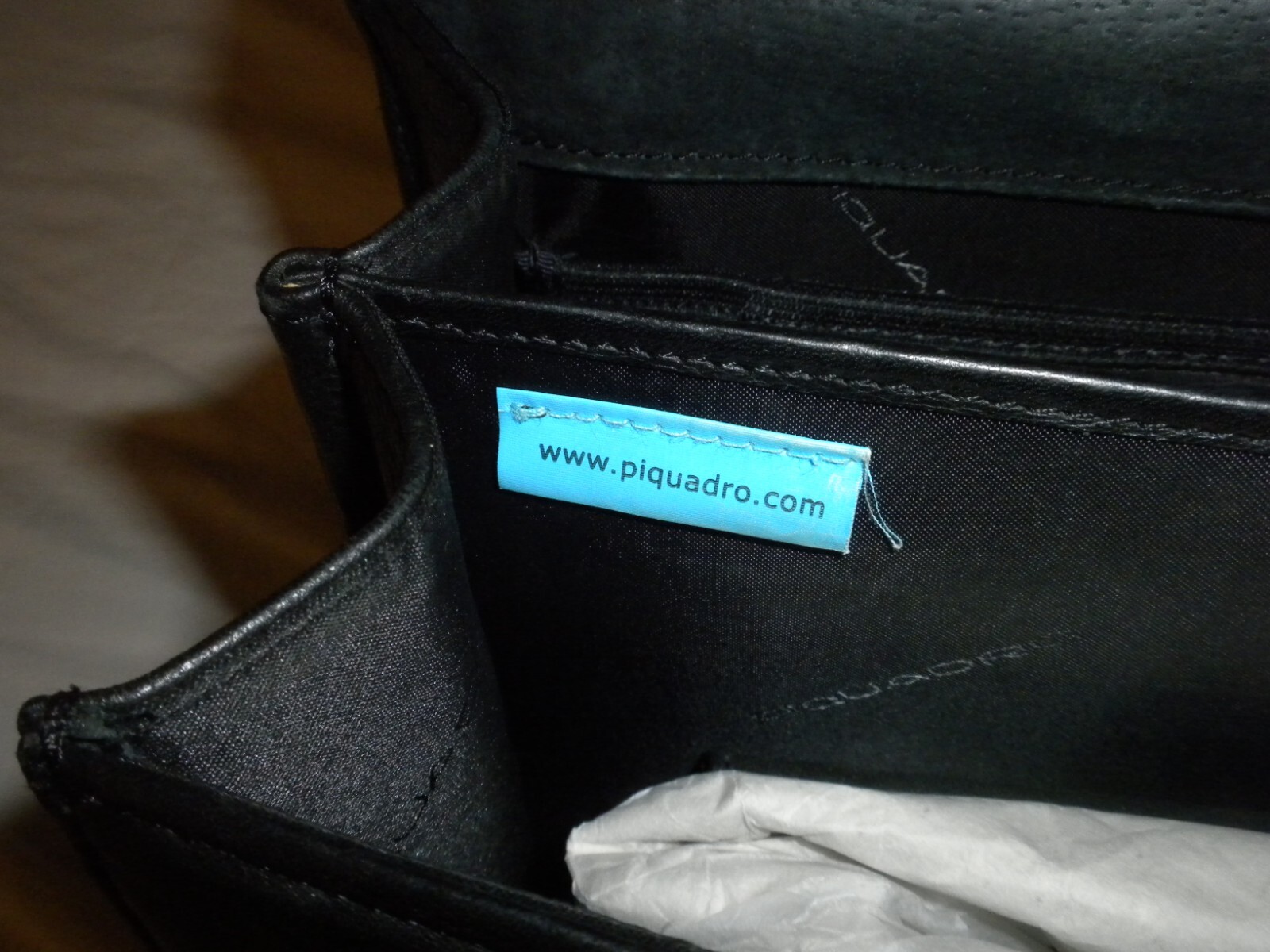 Leather Computer iPadAirPro Briefcase -Piquadro -… - image 11