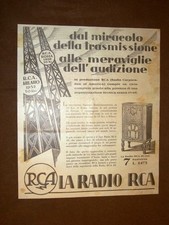 Pubblicità del 1931 La radio RCA 48 con Radiotron